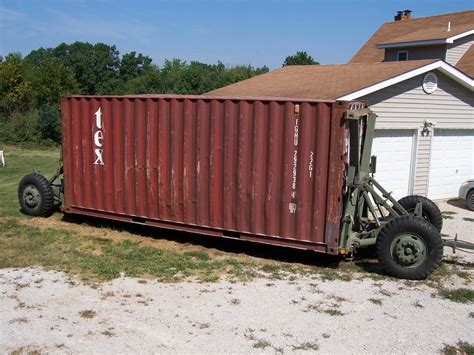 There are several ways to move your shipping container; M1022 Military Container Dolly - 20 Foot Storage Shipping ...