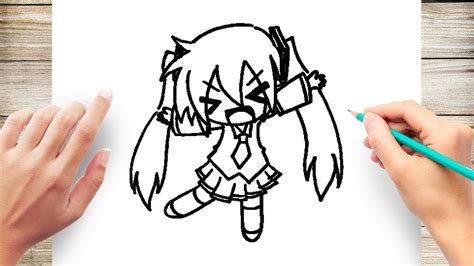 How To Draw Hatsune Miku Vocaloid Anime Youtube