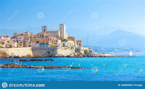 Historic Center Of Antibes French Riviera Provence France Stock