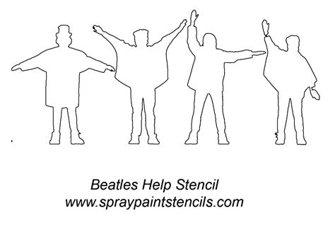 Beatles Help Stencil The Beatles Help The Beatles Pumpkin Stencil