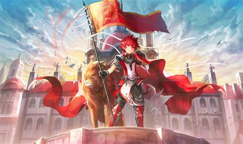 Armor City Elsword Flag Knight Lion Hd Anime 4k