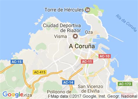 28 La Coruna Spain Map Maps Database Source