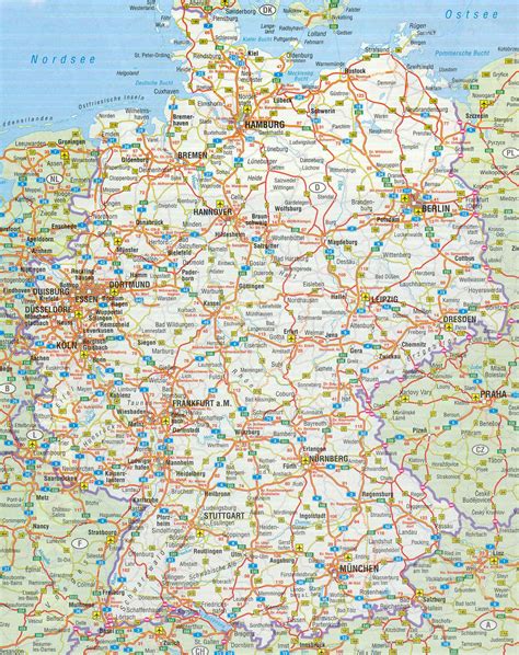 Where Is The Autobahn In Germany Map Map