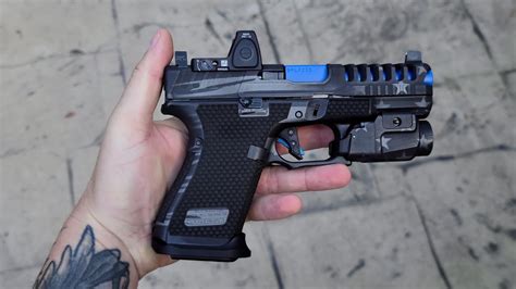 Custom Gen 5 Glock 19 With Firing Squad Firearms Blue Line