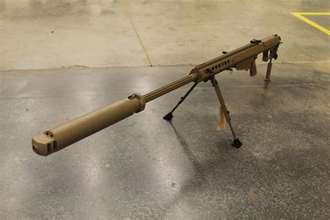 Barrett M107a1 With Suppressor Guns Guns Military Guns Guns And Ammo