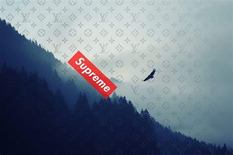 Supreme Wallpaper Blue Supreme Louis Vuitton Background