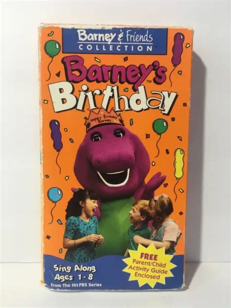 Barneys Birthday 1999 Vhs Lyons Group Oop Rare Happy Birthday Barney