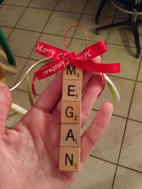 Personalized Scrabble Ornaments For Creative Holiday Decor