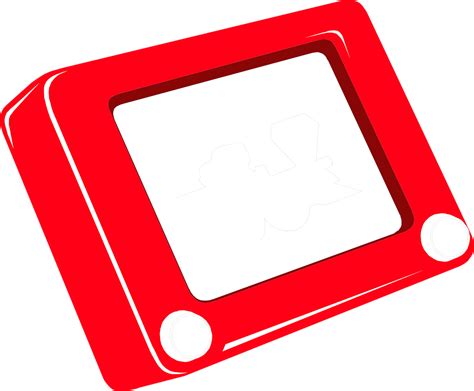 Free Stock Photo Illustration Of An Etch A Sketch Sketch Free Etch