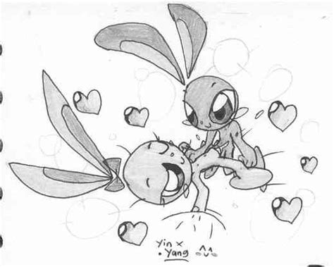 Rule 34 Brother And Sister Bunny Heart Incest Lagomorph Sex Tagme Traditional Art Yang Yin