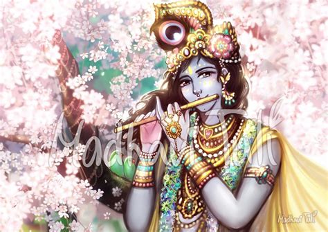 Hd File Shri Krishna Playing Flute High Quality Wallpaper Etsy