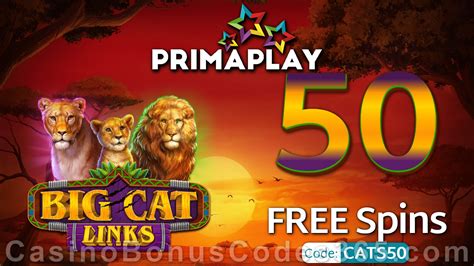 Prima Play 50 Free Spins On Big Cat Links Rtg Game Special Promos