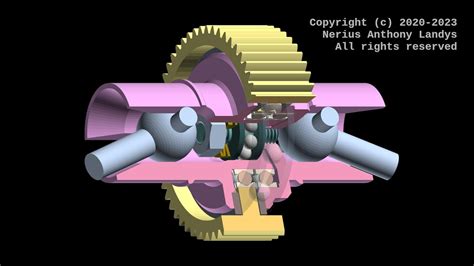 R C Ball Differential Cutaway Openscad Animation Youtube