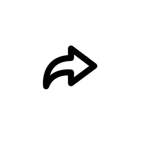 Free Download Arrow Outline Pointing Right Ios 7 Interface Symbol Icon