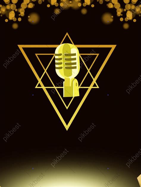 Campus Singer Contest Black Gold Poster Backgrounds Psd Free Download