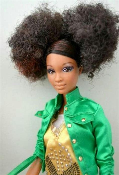 Beautiful Black Barbies Barbie Hair Natural Hair Doll Beautiful