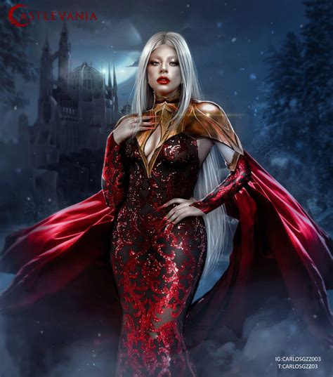 Lady Gaga As Carmilla The Evil Vampire From Castlevania Vector Portrait Illustration By Carlos