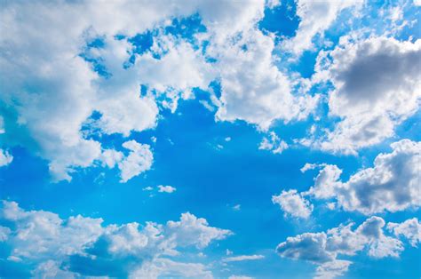 Blue Sky Background With White Clouds Custom Wallpaper