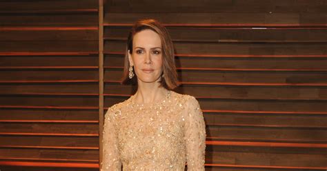 Sarah Paulson Went For A Nude Colored Dress Couples Get Cozy At
