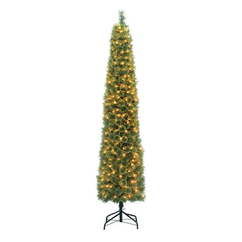 7 Pre Lit Slim Cashmere Christmas Tree With 300 Clear Lights C20
