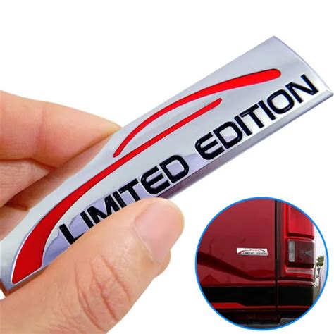 3d Chrome Limited Edition Logo Car Emblem Sticker Badge Decal Trim