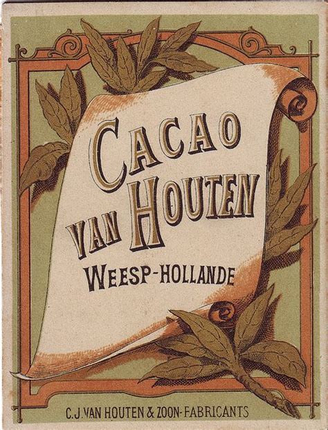 CHROMO CACAO VAN HOUTEN BACK COVER OF BOOKLET WITH MAP OF EXPOSITION AT AMSTERDAM Cacao
