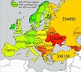 Map of European countries in 2023 by GDP per capita PPP (projections ...