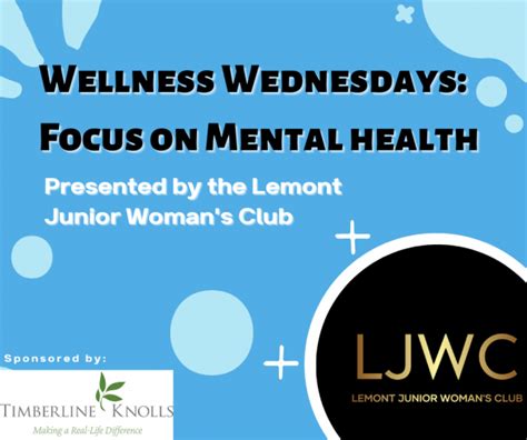Wellness Wednesdays Focus On Mental Health 2023 Lemont Library