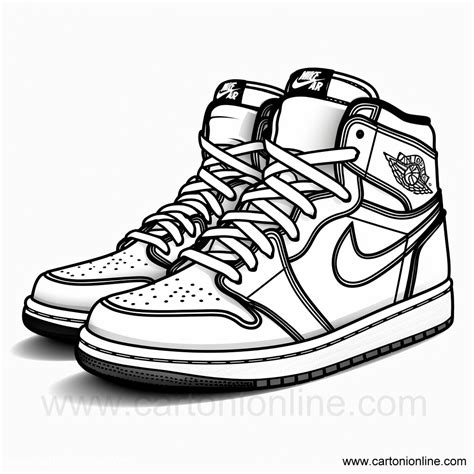 Ausmalbilder Jordan Nike Schuhe