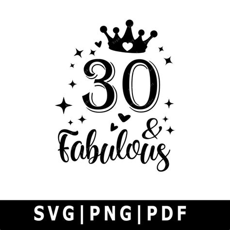 30th Birthday Svg Hello 30 Svg Dxf And Png Instant Download 30 And