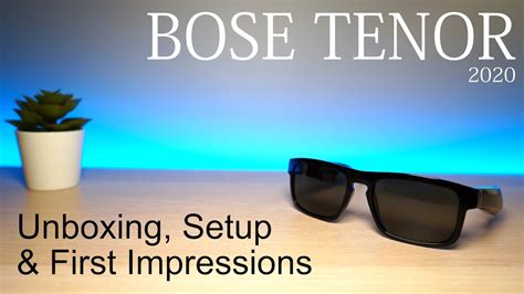 Bose Frames Audio Sunglasses 2020 Tenor Unboxing Setup And First