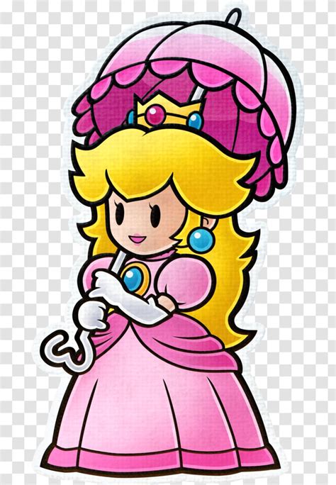 Princess Peach Paper Mario Color Splash Wii U Happiness Transparent Png