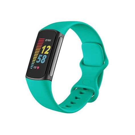 Fitbit Charge 5 Silicone Strap Teal Mdm Electron