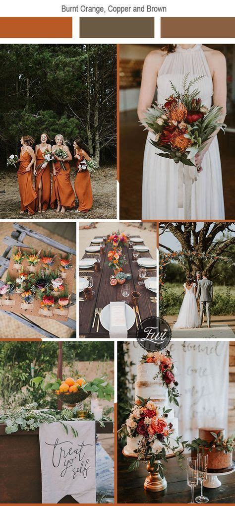 Burnt Orange And Copper Bohemian Fall Wedding Inspiration Fall Wedding