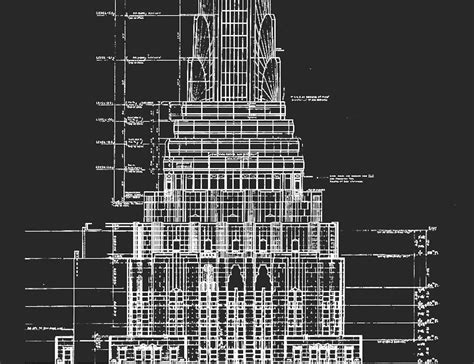 Empire State Building Blueprints Architecture Plans Etsy Norway