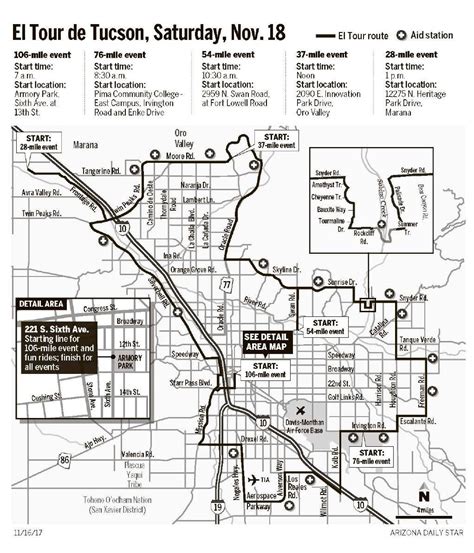 El Tour De Tucson Route Map Local News