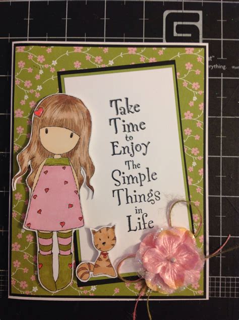 It was craft night with the girls last night and after tea and home made orange layer cake we all made cards featuring gorjuss girls. Card using gorjuss girl stamp | Cards handmade ...