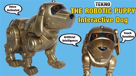 Gold Tekno The Robotic Puppy Interactive Dog Toy Youtube