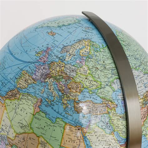 Forbes Classic Illuminated Globe 51cm Blue Ocean World Globe