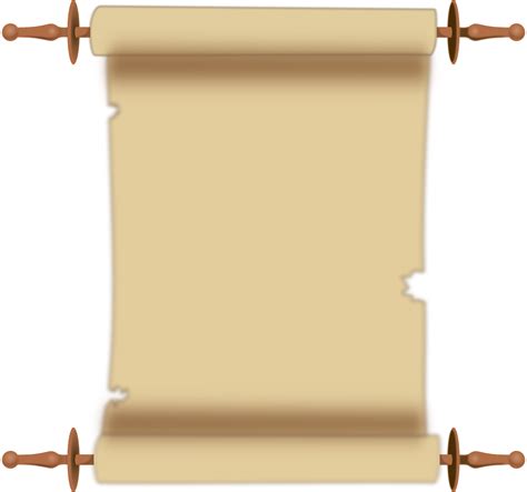 Parchment Paper Scroll Background Clipart
