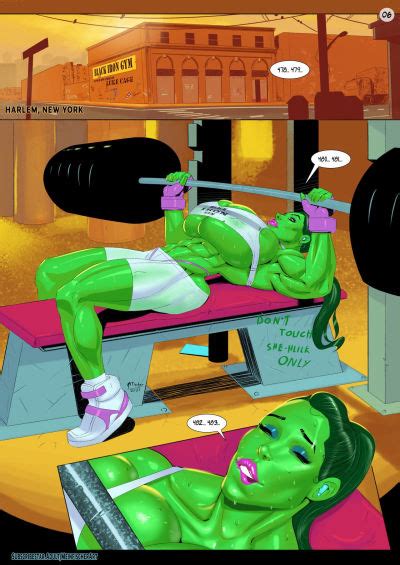 Meinfischerart She Hulk Pumping Iron Porn Comics
