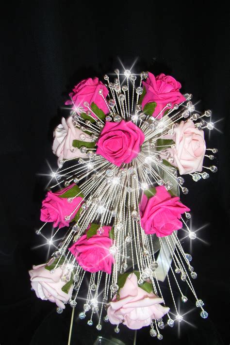 Rose Crystal Bouquet Made With Swarovski Elements And Crystal Beads