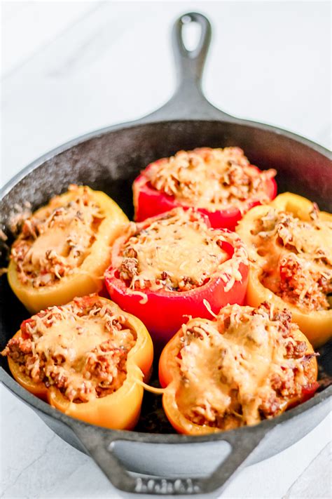 Best Stuffed Firm Bell Pepper Recipe With Ground Beef Snug And Cozy Life