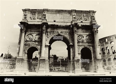 Arch Of Constantine Arco Di Costantino In Rome Italy Stock Photo Alamy