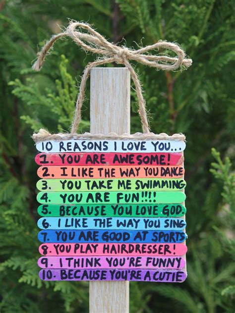 10 Reasons I Love My Dad Fathers Day Popsicle Stick Crafts Crafts