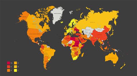 Global Workers Rights Map The Worst Places On The Planet To Be A