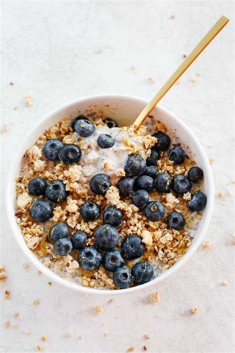 Blueberry And Granola Overnight Oats Eat Yourself Skinny