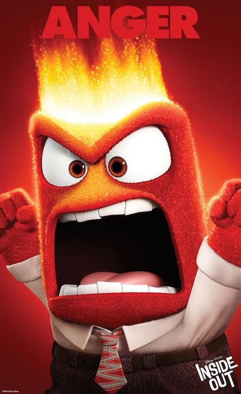 Rage Out To The Third Character Poster From Disneypixars Inside Out