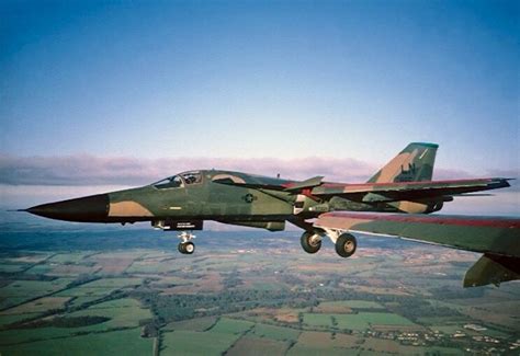 A Usaf General Dynamics F 111 Aardvark With Its Gear Down Fighter Aircraft Air Fighter