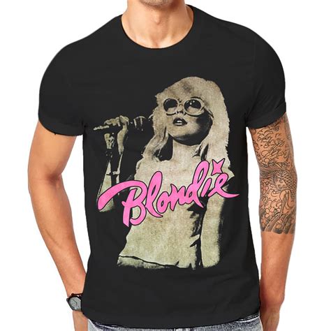 Blondie Tee Shirt Cool Retro Old Band Black Classic Rock Band T Shirts